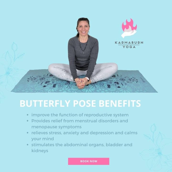 Butterfly pose benefits for better sleep